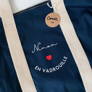 <span class=keywords><strong>Sac</strong></span> de voyage <span class=keywords><strong>personnalisé</strong></span> en coton biologique <span class=keywords><strong>Sac</strong></span> de voyage <span class=keywords><strong>personnalisé</strong></span> en tissu pour <span class=keywords><strong>bébé</strong></span> ou professeur - Product Image 6