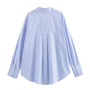 Chemise chic pour femme, mode printemps, 100% coton, tricotée, manches courtes, simple boutonnage, col à revers, unie, respirante, vêtements de rue - Product Image 4