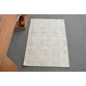Tapis moderne en laine beige 2.2 X 3.1ft tissage plat Patchwork Design tapis turc pour décorations de salon 4m de large support en latex - Product Image 1