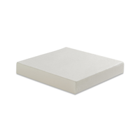 Coussin de siège de fauteuil roulant en mousse à mémoire de forme orthopédique avec gel viscoélastique 45x43x7cm Blanc Personnalisable Confortable Rafraîchissant Anti-transpiration
