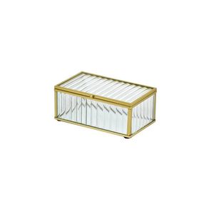 Boîte à bijoux en verre en laiton faite à la main avec un design élégant demande croissante pour les collections de bijoux fins en vitrine - Product Image 4
