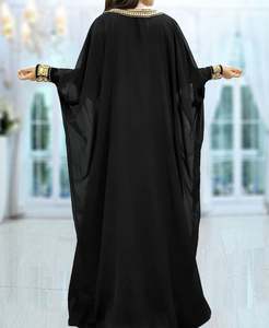 Sang Trọng Kaftan Phụ Nữ Dubai Thêu Thanh Lịch Hồi Giáo Abaya Hồi Giáo Nhung Morocco Dài Dresses Hạt Hồi Giáo Abaya - Product Image 2