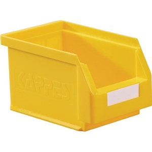 Yellow PE Storage Bin L230xW140xH130mm GRID PLAN <b>Plastic</b> Storage Box - Product Image 1