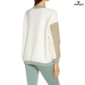 New Design Autumn Winter Plain <b>Drop</b>-shoulder Fashion Pullover Embroidered Women Sweatshirt - Product Image 2