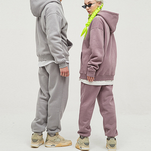 Chándal de punto con capucha para hombre, chándal deportivo informal de dos piezas personalizado de fábrica OEM de tela transpirable - Product Image 2