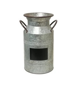 Venta caliente Country Farmhouse Lata de leche de estaño galvanizada Tamaño personalizado Almacenamiento de equipos lácteos Uso de alimentos Material de hierro. - Product Image 2