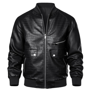 Chaqueta de piel sintética original Chaqueta de bombardero de vuelo vintage Ropa de calle de cuero y cremallera Alta tendencia Nueva llegada Mejor calidad - Product Image 1