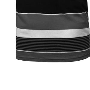 Logotipo bordado personalizado 100% algodón logotipo bordado personalizado tendencia hombres Golf negocios Polo uniforme tira Color Polo camisa - Product Image 6