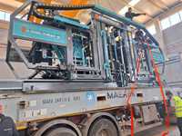 Machine à fabriquer des blocs de béton contrôlée par PLC BS-36 / Machine automatique à blocs creux et à pavés avec moteur et engrenages