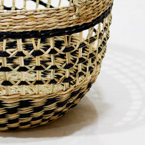 Artex Dong Thap Vietnam <b>Round</b> Handmade Woven Seagrass Multifunctional <b>Storage</b> <b>Baskets</b> Decorative - Product Image 6