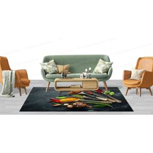 Tapis imprimé vibrant : moderne, salle à manger, épices, classique, mariage, tapis doux non tissé - Product Image 5