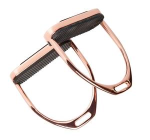 Nueva llegada de aluminio amortiguador caballo estribos ligero comodidad agarre ajustable ecuestre fábrica OEM - Product Image 5