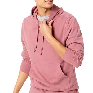 Sweat à capuche personnalisé pour homme, 100% coton, manches longues, sans doublure, broderie, style streetwear, coupe confortable, imprimé hiver - Product Image 2
