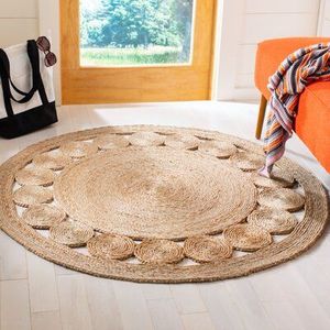 New Product Seagrass Oval Rug Natural <b>Round</b> <b>Carpet</b> for Living Room and Bedroom OEM Designs Customized Handmade in Vietnam - Product Image 6