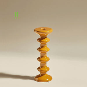 Élégant Laque Ovale Fait Main Écologique Bougeoirs Noël Décoration de la Maison Léger Luxe Style Vietnam Grossiste - Product Image 2