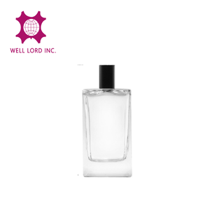 Portable Premium Durable Material <b>100</b> <b>ML</b> Luxury Glass square Flat Minimalistic Perfume <b>Bottle</b> - Product Image 1