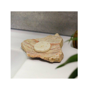 Distributeur de porte-savon de salle de bain polyvalent en marbre blanc et porte-brosse à dents pour la maison et l'hôtel disponible en vrac - Product Image 2