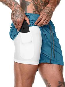 2024 été nouveau Camo Shorts de course hommes Shorts de gymnastique Double couche 2-en-1 séchage rapide respirant sport Jogging entraînement - Product Image 6