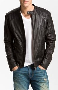 2026 Customized High Quality PU <b>Leather</b> Men's <b>Winter</b> Solid Stand Collar Breathable Eco-Friendly Fashionable High Street <b>Jacket</b> - Product Image 5