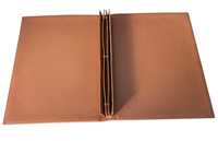 Porte-menu en cuir PU pliable de qualité supérieure, certifié ISO, pour restaurants et hôtels, avec logo personnalisable en couleur, MOQ 25 pièces