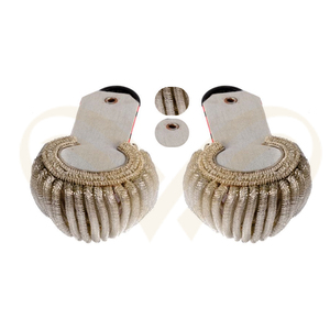 Epaulettes Negras y Plateadas de Gran Venta, Excelente Uniforme para Oficial de Defensa Personal con Equipo Hecho con Hilo Metálico - Product Image 4