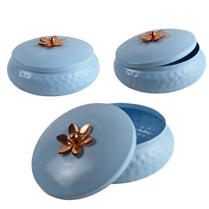 Copper Plated Food Storage Containers <b>Cookies</b> <b>Jar</b> for Dry Fruits & Candy Colored Combo Design - Product Image 6