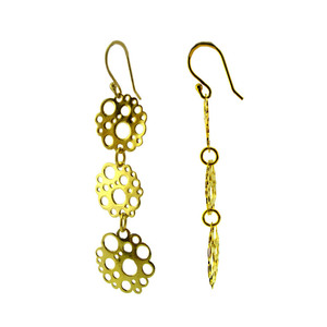 ชุดต่างหูแบบฟองสำหรับสุภาพสตรีทำมือชุบทองเงินสเตอร์ลิง925สวมใส่ได้ทุกวัน - Product Image 3