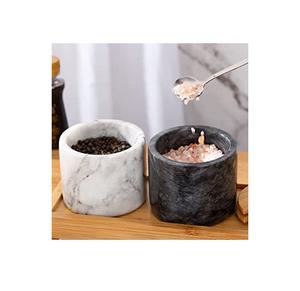 Bol à sel et sucre en marbre de haute qualité 3 bols à sucre en marbre artisanal avec plateau en marbre à faible coût disponible en inde - Product Image 3