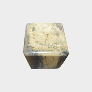 Cube Tamarind Wood Ottoman Solide Design Antique et Moderne Intérieur et Extérieur Salon et Siège de Meubles de Parc - Product Image 5