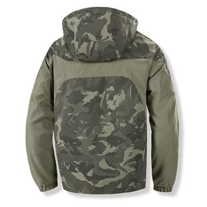 <b>Mens</b> <b>Camo</b> Hooded Windbreaker <b>Jacket</b> Lightweight Polyester Zipper Casual Color-Block Winter Casual Coat - Product Image 4