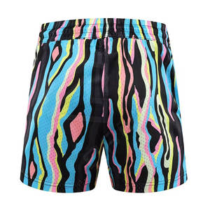 Pantalones Cortos de Malla Transpirable para Hombre, Alta Calidad, Doble Sublimación, 100% Poliéster, Personalizado, Baloncesto, Gimnasio, Novedad - Product Image 4