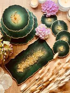 Cuenco de resina para servir en la cocina y la Mesa para regalos de devolución de bodas y decoración del hogar, uso de mezcla de artículos, cuenco de resina para servir - Product Image 2