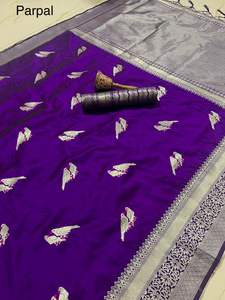 Fancy Wear High on Demand Saree en soie lourde de qualité supérieure à la mode avec chemisier avec fabricant de travaux de tissage d'Inde - Product Image 6