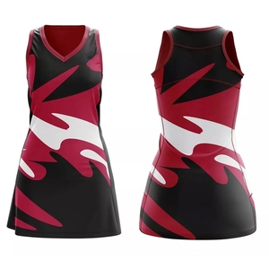 Custom Reversible Netball Uniforms for Girls Plus Size Polyester Tennis Dress Digital Printed Design Your Own Netball Dress - Product Image 5
