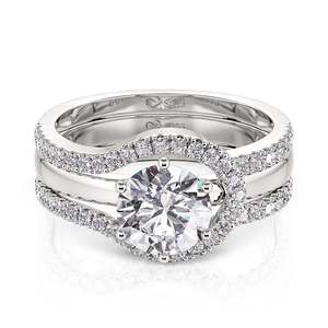 ชุดแหวนหมั้นแบบเปลี่ยนได้ Jeulia Classic - แหวนเงินแท้ทรงกลม ดีไซน์หรูหรา - Product Image 3