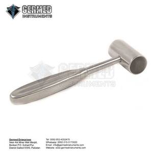 Fabricant Fournisseur Grossiste Acier Inoxydable Gerzog Bone Maillets Tête Remplie de Plomb 25mm 18cm par GERMED ENTERPRISES - Product Image 3