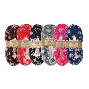 Winter Indoor Plush Upper <b>Slipper</b> with Closed-Toe Style and Mixed Colors 44735 - Product Image 1