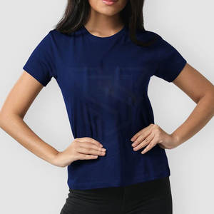 เสื้อยืดแขนสั้นผู้หญิงคุณภาพสูง ผ้าฝ้ายนุ่ม สไตล์ลำลอง สำหรับฤดูร้อน สีพื้น ใช้กลางแจ้ง - Product Image 1