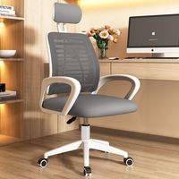 Chaise d'ordinateur ergonomique de style moderne en maille pliable pour économiser de l'espace pour les petits appartements de bureau à domicile tournant