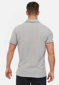 Polo informal de algodón 100% para hombre, nuevo diseño de cuello redondo transpirable a la moda con polos de manga corta - Product Image 3