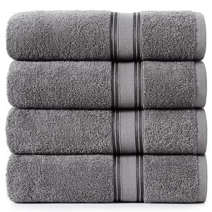 Serviette de bain <span class=keywords><strong>Musea</strong></span> pour adultes, extra large, 100% coton, non torsadée, séchage rapide et très absorbante, pour la douche dans la salle de bain - Product Image 1
