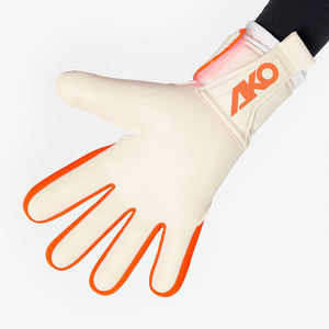 Custom Best Quality Latex Outdoor Waterproof Full Finger Breathable Wrist Strap <b>Lace</b> Closure Unisex Goalkeeper <b>Gloves</b> with Ako - Product Image 2