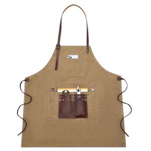 Tablier de barbier en coton de haute qualité avec sangle réglable - Product Image 5