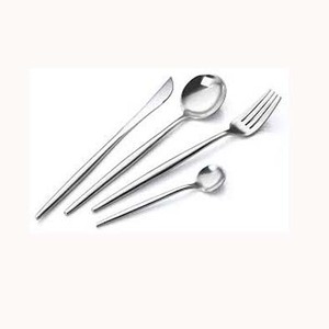 Regalos de negocios sostenibles Royal Silver Plated Cena Cuchillo Cuchara Tenedor Juego de cubiertos de acero inoxidable para banquetes y Bodas de hotel - Product Image 1