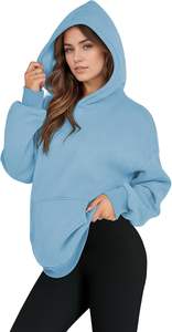 Sweat à capuche à manches longues en molleton avec logo personnalisé pour femmes Fabricant de vêtements décontractés d'hiver avec logo sur le devant Vente en gros OEM - Product Image 2