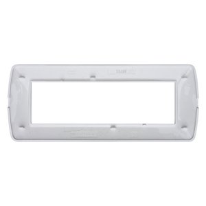 Etroit piatto di plastica serie spazio 7P colore bianco satinato compatibile con Bticino luce vivente-materiali elettrici/ - Product Image 3