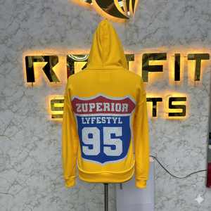 Sweat à capuche zippé personnalisé de haute qualité, imprimé en relief, 100 % coton, respirant, écologique, unisexe, très vendu - Product Image 6