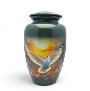 Humming Bird Memorial Cremation Urn <b>for</b> Human <b>Ashes</b> <b>for</b> Funeral 10 Inch Large Urn <b>for</b> Human <b>Ashes</b> up to 200 Lbs - Product Image 4