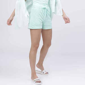 กางเกงขาสั้นเอวสูงสำหรับผู้หญิงกางเกงออกกำลังกายระบายอากาศลายการ์ตูนขนมขบเคี้ยวพิมพ์ลายตามสั่งได้ - Product Image 4