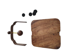 Porta Servilletas de Madera para Mesa, Dispensador de Servilletas Cuadrado de Madera y Metal, Apto para Cocina, Restaurante, Bar, Oficina, Fiestas, Decoración del Hogar - Product Image 3